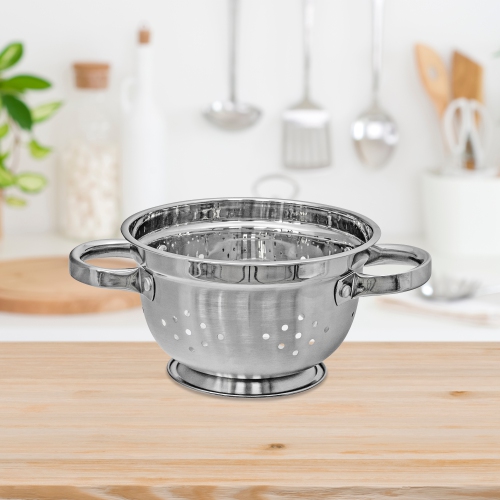 Maison Concepts Stainless Steel Deep Colander With Handles 9.5"