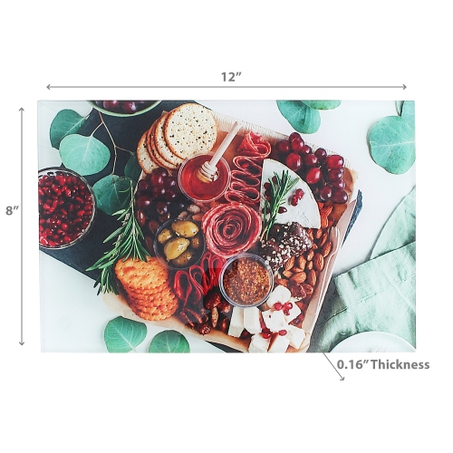 Maison Concepts Printed Glass Cutting Board Charcuterie Board - Set of 2
