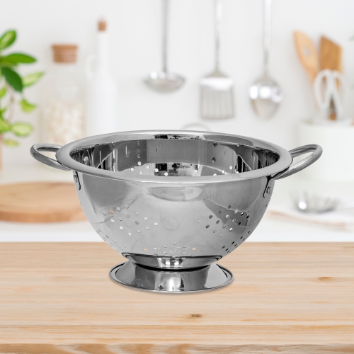 Maison Concepts Stainless Steel Deep Colander With Handles 10.75"