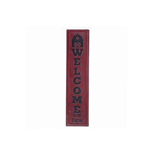 Maison Concepts Vertical Embossed Metal Sign Welcome To The Farm