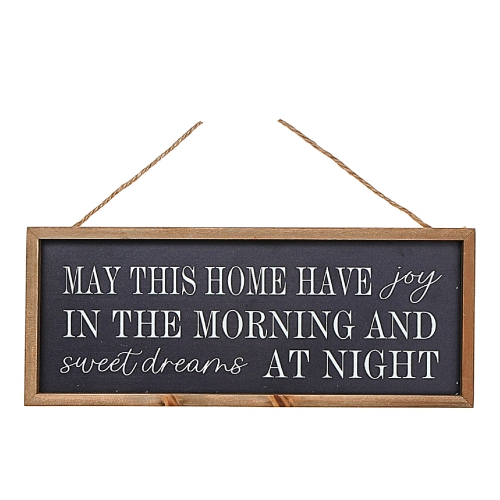 Maison Concepts Framed Rect. Wood Sign May Your Home Be Filled With Asstd - Set of 2
