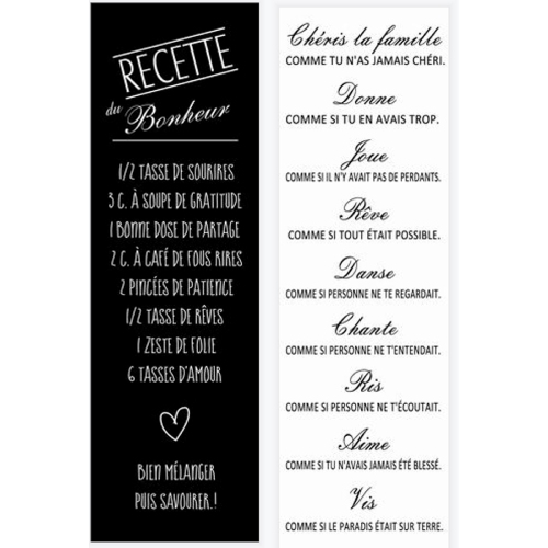 Maison Concepts Canvas Wall Sign Relette / Famille Asstd - Ensemble De 2