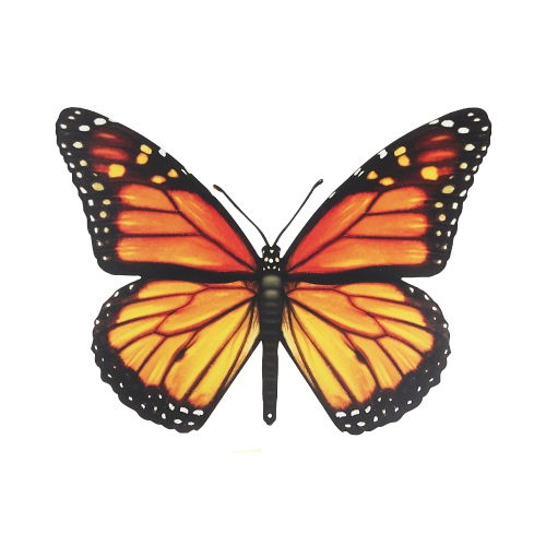 MAISON CONCEPTS  Metal Butterfly Wall Decor Monarch In Orange