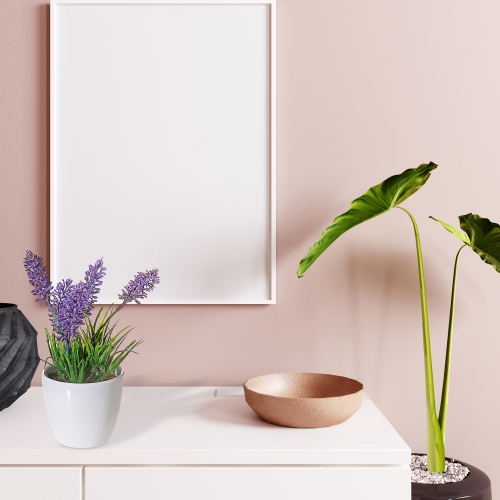 Maison Concepts Artificial Lavender In Plastic Pot - Set of 2