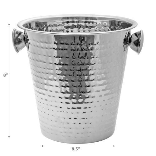 Maison Concepts Baquet À Vin En Acier Inoxydable Martelé