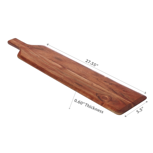 Maison Concepts Acacia Wood Beveled Serving Board With Handle