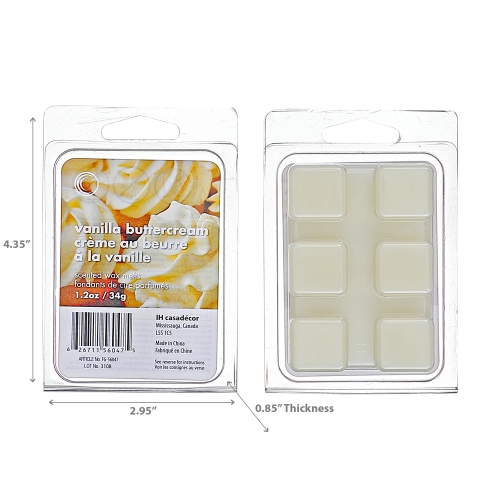 Maison Concepts 6Pk Scented Wax Melts Vanilla Buttercream - Set of 4