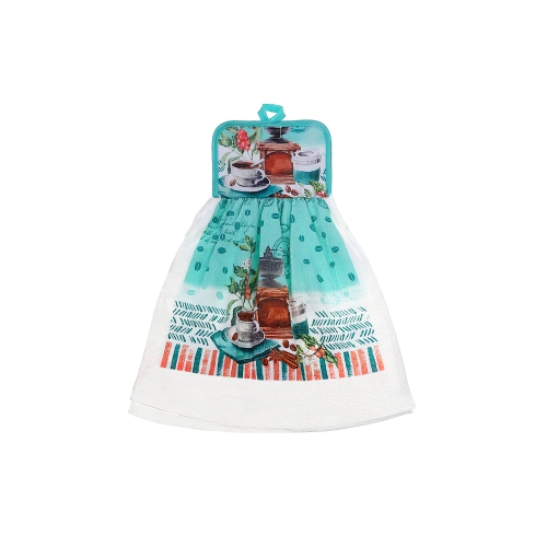 MAISON CONCEPTS  Tie Hand Towel Coffee to Go - Set Of 2