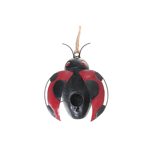 MAISON CONCEPTS  Metal Ladybug Birdhouse