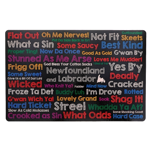 MAISON CONCEPTS  Plastic Placemat Colorful Sayings - Set Of 12