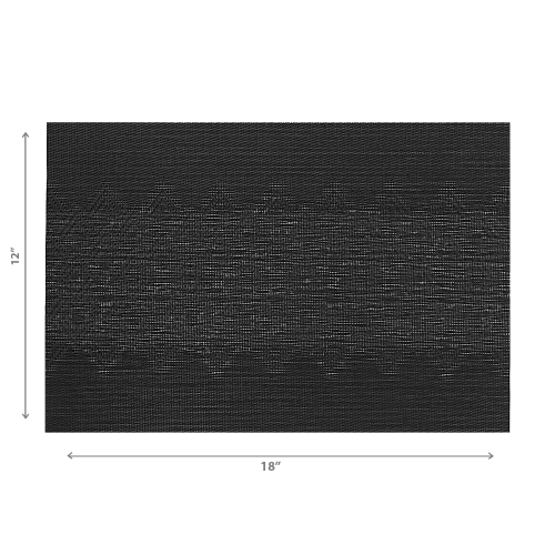 Maison Concepts Vinyl Placemat Diamond Band Black - Set of 12