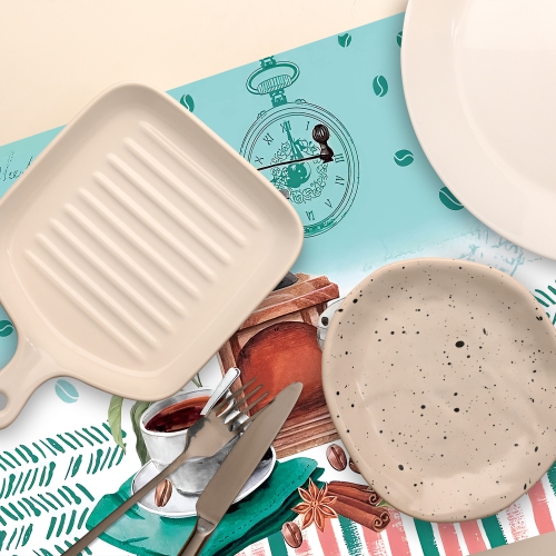 Maison Concepts Plastic Placemat Coffee To Go - Set of 12