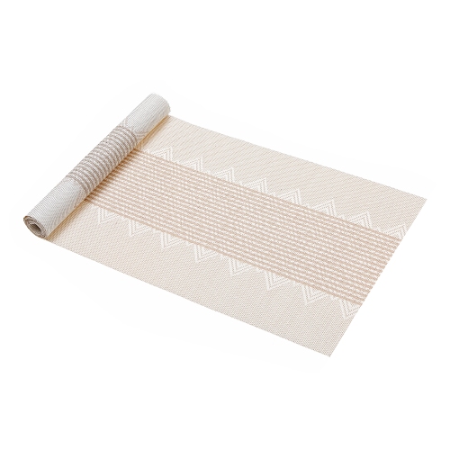 Maison Concepts Vinyl Table Runner 54" Diamond Band White - Set of 2