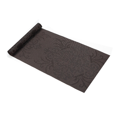 Maison Concepts Vinyl Table Runner 72" Damask Chocolate - Set of 2