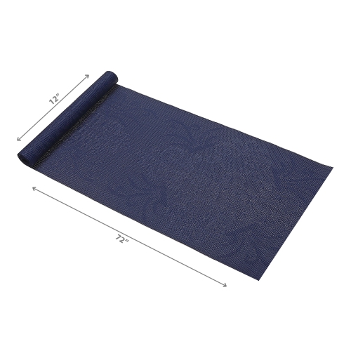Maison Concepts Vinyl Table Runner 72" Damask Navy Blue - Set of 2