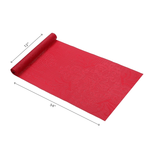 Maison Concepts Vinyl Table Runner 54" Damask Red - Set of 2