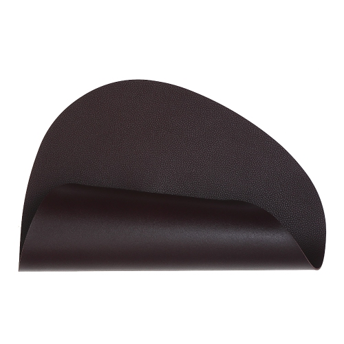 Maison Concepts Reversible Pleather Pebble Placemat Chocolate - Ensemble De 12