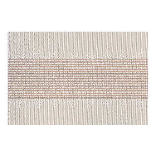 MAISON CONCEPTS  Vinyl Placemat Diamond Band - Set Of 12 In White