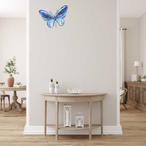Maison Concepts Metal Butterfly Wall Decor Blue