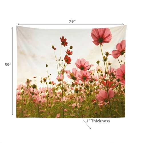 Maison Concepts Polyester Backdrop 59" X 79" Pink Floral
