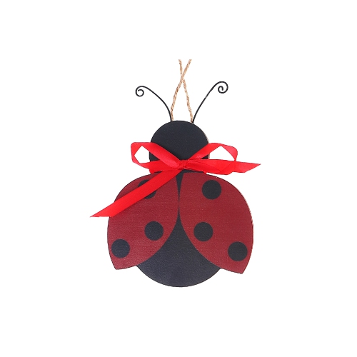 Maison Concepts Wooden Ladybug Figurine Wall Hanger