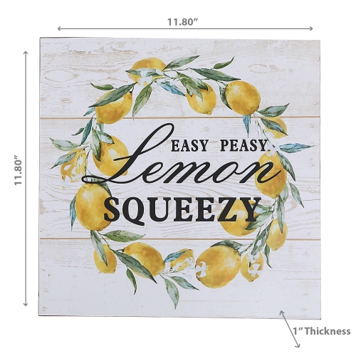 Maison Concepts Mdf Wall Sign Easy Peasy Lemon Squeezy
