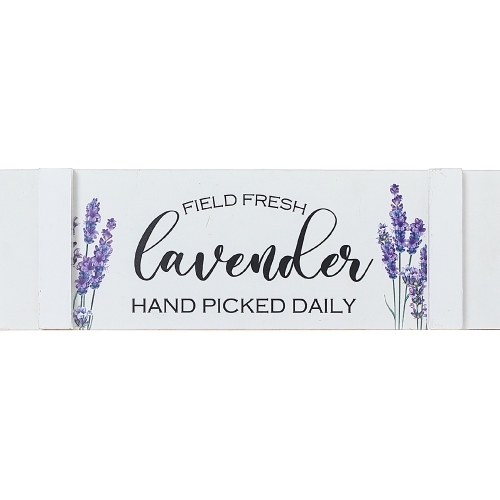 Maison Concepts Wooden Fence Sign Field Fresh Lavender