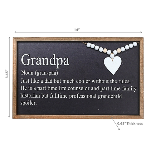 Maison Concepts Framed Definition Of Grandpa Sign
