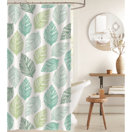Maison Concepts Peva Shower Curtain With 12 Polyresin Hooks Leaflet