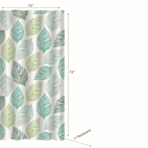 Maison Concepts Peva Shower Curtain With 12 Polyresin Hooks Leaflet