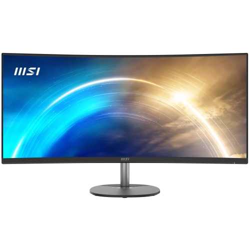 MSI 34" Business Monitor, 21:9 3440 x 1440(UWQHD) VA, 100Hz, Curved 1500R, TUV Certified Eyesight Protection, 4ms, Displayport, HDMI, Tilt, Built-In