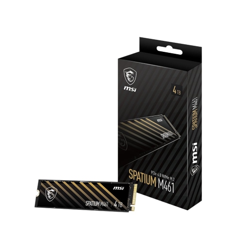 MSI 4TB PCIe 4.0 NVMe Internal SSD, read/write speeds up to 5000/4200 MB/s, 5 years warranty