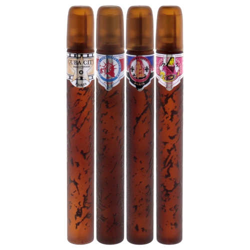 Cuba City by Cuba for Women - 4 Pc Gift Set 1.17oz Hollywood, 1.17oz Vegas, 1.17oz Miami, 1.17oz New York