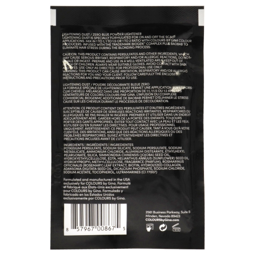 Éclaircissant Dust by Colors by Gina pour unisexe - couleur des cheveux 1&nbsp;oz