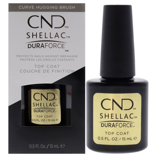CND  Shellac Nail Color - Duraforce Top Coat By for Women - 0.5 OZ Nail Polish