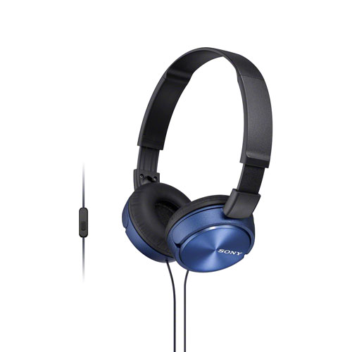 Sony MDRZX310AP On-Ear Headphones With Microphone - Blue