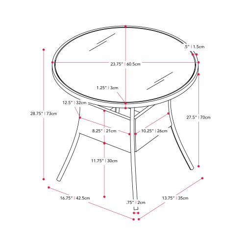 CorLiving Parksville 3-Piece Wicker Patio Bistro Set, Outdoor Dining Set with Table, Chairs and Cushions, for Small Space, Backyard, Balcony