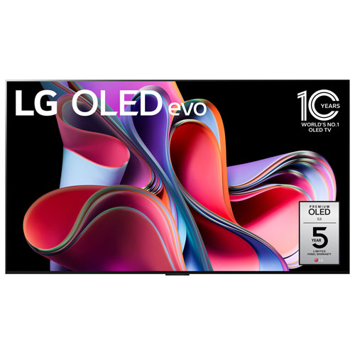 LG G3 65" 4K UHD HDR OLED evo Gallery webOS Smart TV - 2023 - Satin Silver