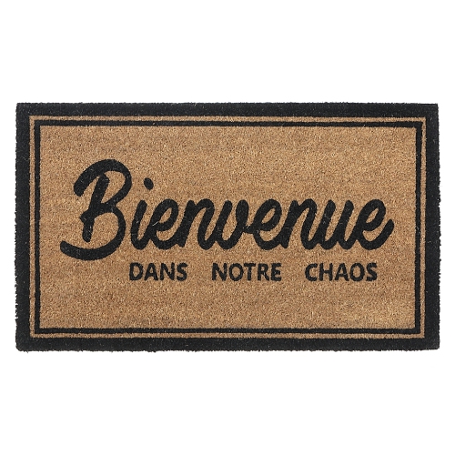 Image 1 of 3.. Maison Concepts Coir Door Mat Bienvenue Dans Notre Chaos