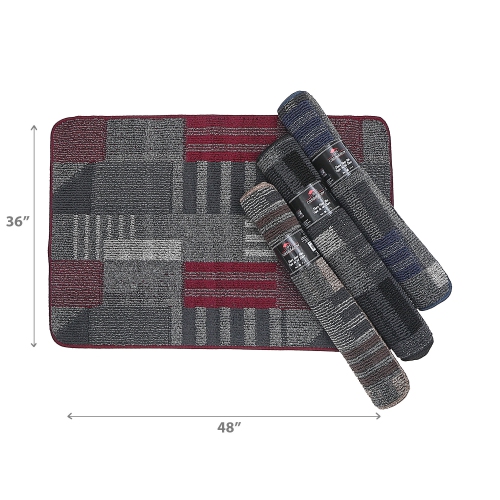 Maison Concepts Zhara Heavy Tufted Floor Mat Asstd 3' X 4' - Set of 4