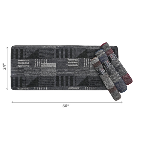 Maison Concepts Zhara Heavy Tufted Floor Mat Asstd 2' X 5' - Set of 4