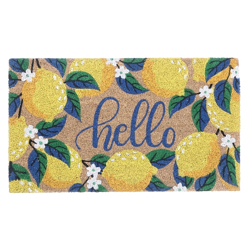 Maison Concepts Coir Door Mat Hello Lemon