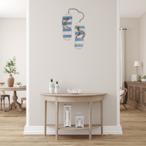 Maison Concepts Hanging Wooden Flip Flop Decor