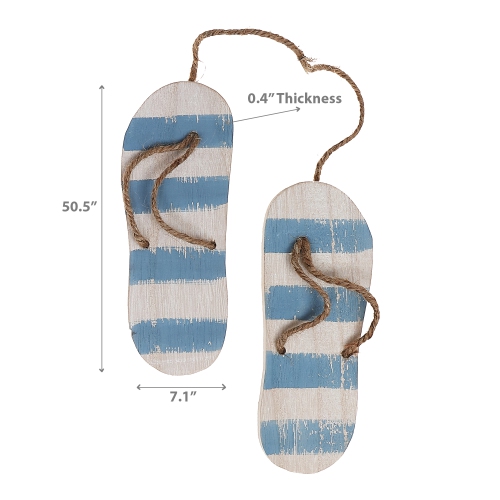 Maison Concepts Hanging Wooden Flip Flop Decor
