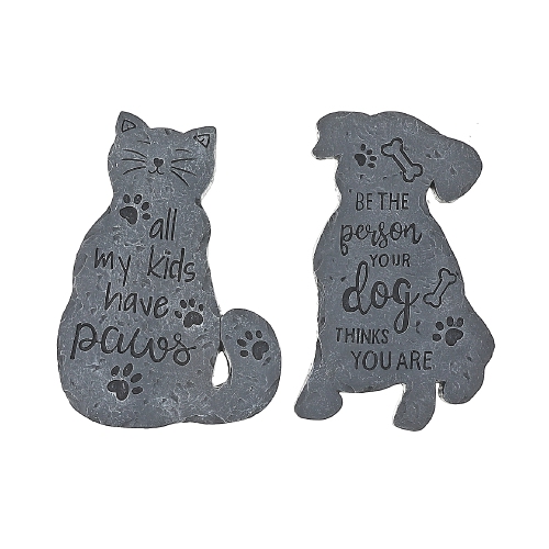 Maison Concepts Garden Pet Figurine Decor Asstd - Set of 2