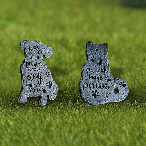 Maison Concepts Garden Pet Figurine Decor Asstd - Set of 2