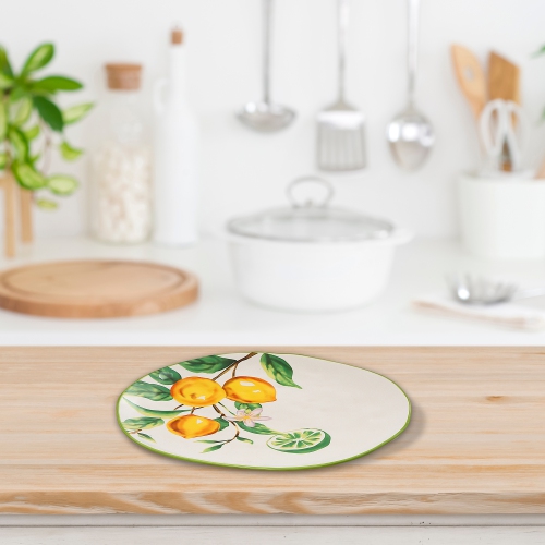Maison Concepts Ceramic Lemon Platter - Set of 2