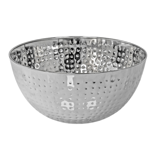 Maison Concepts Salad Bowl À Salade Martelée En Acier Inoxydable 9.50" - Ensemble De 2