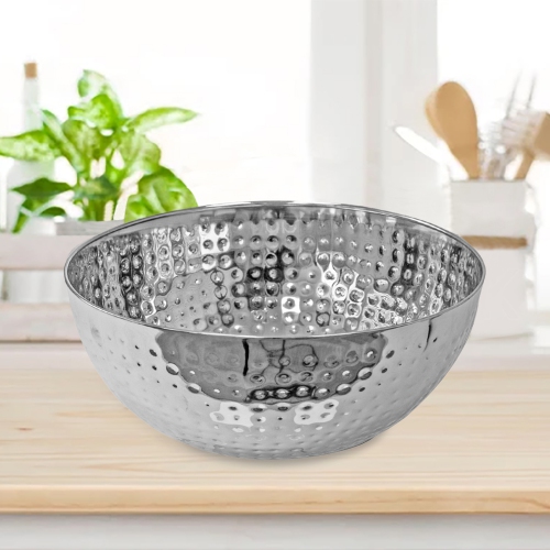 Maison Concepts Stainless Steel Hammered Salad Bowl 7.50" - Set of 2