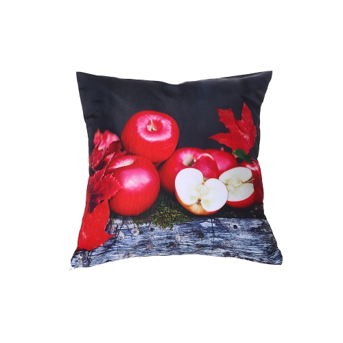 Maison Concepts Polyester Digital Print Cushion Fresh Apples 18 X 18 - Set of 2